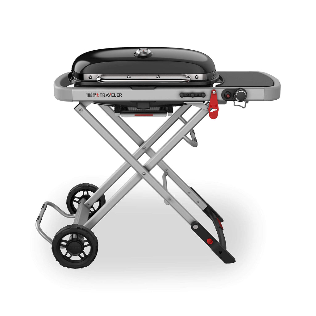 Weber Traveler - Parrilla de gas portátil, color negro