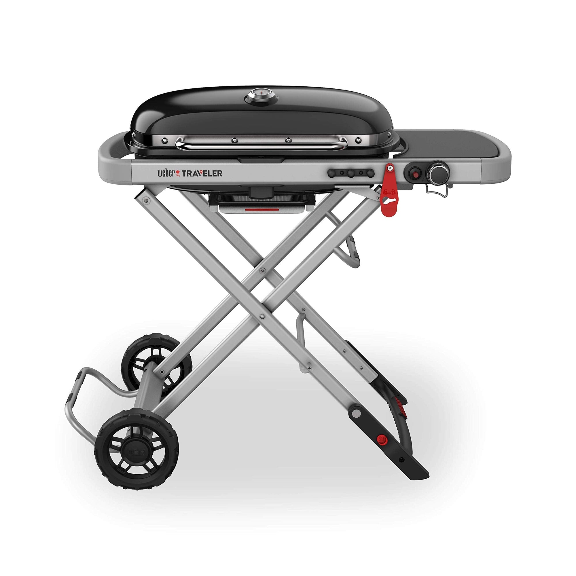 Weber Traveler - Parrilla de gas portátil, color negro