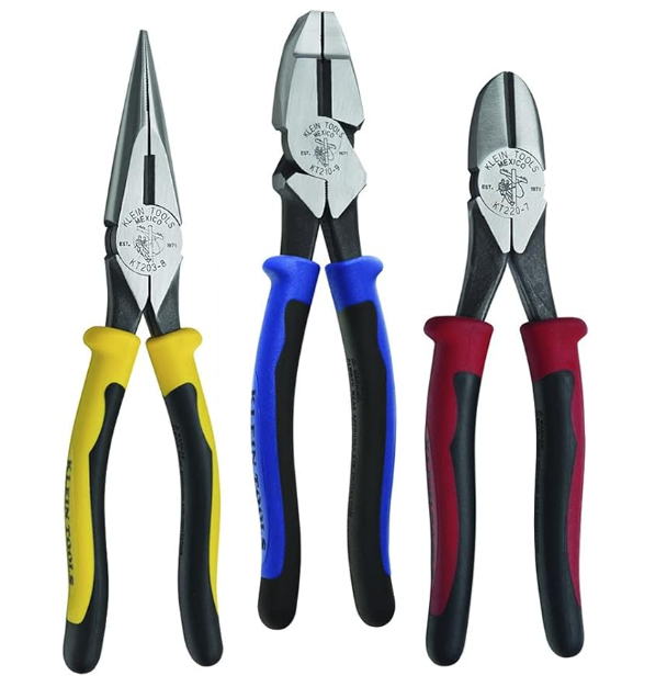 Kit de Pinzas para Electricista Klein Tools 3 Piezas | Modelo KTM0005