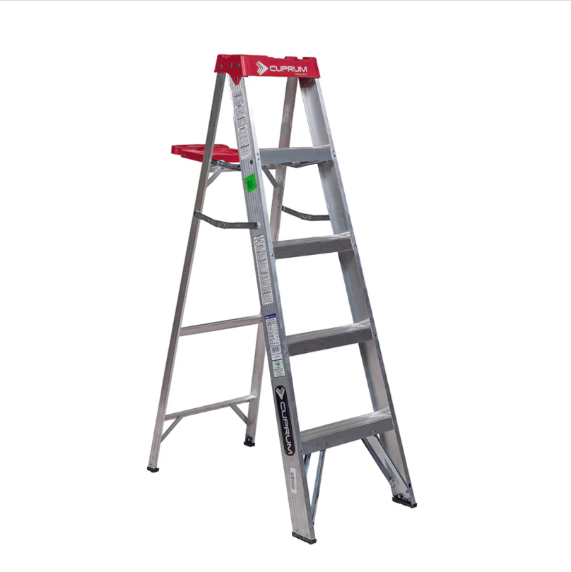 CUPRUM ESCALERA TIJERA ALUMINIO TIPO III DE 4 PELDAÑOS 1.53M