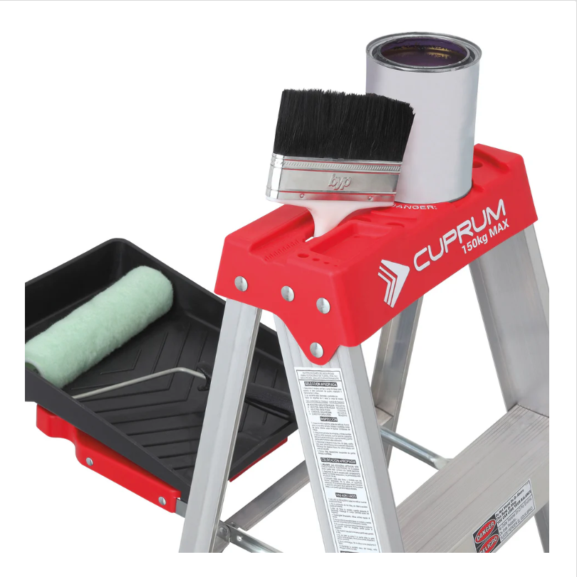 CUPRUM ESCALERA TIJERA ALUMINIO TIPO III DE 4 PELDAÑOS 1.53M