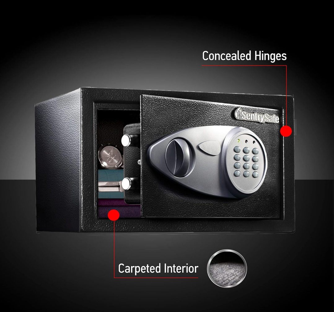 SentrySafe - Caja de Seguridad, 0.5 Cubic Feet (Medium), Negro