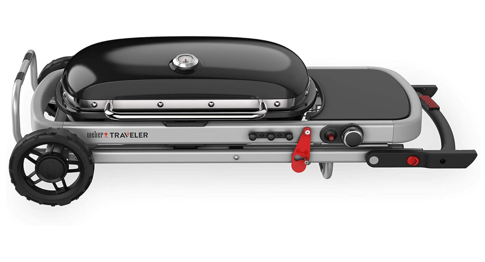 Weber Traveler - Parrilla de gas portátil, color negro