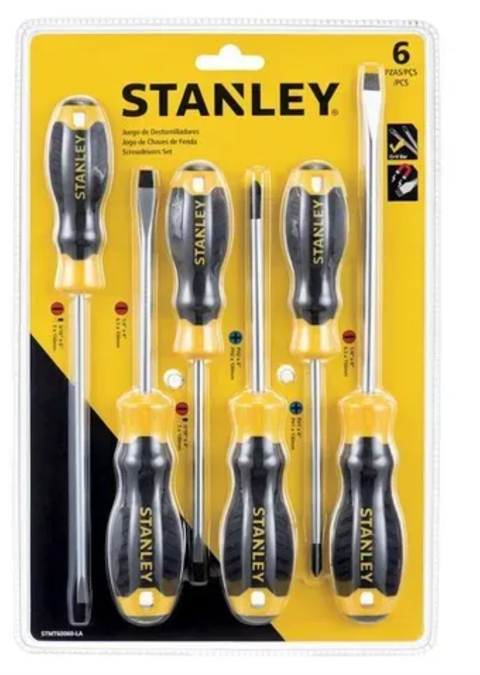 Stanley - Juego de 6 Desarmadores Profesionales